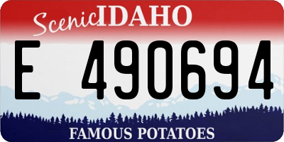 ID license plate E490694