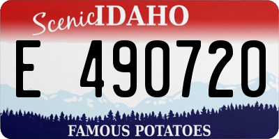 ID license plate E490720