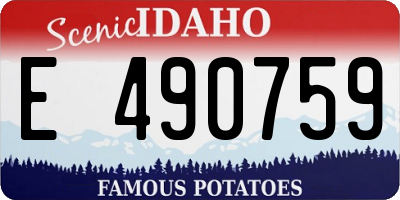 ID license plate E490759