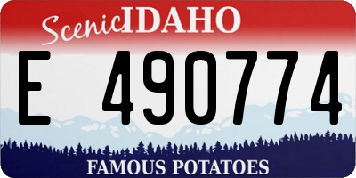 ID license plate E490774