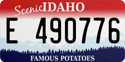 ID license plate E490776