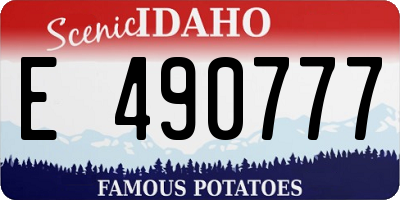 ID license plate E490777
