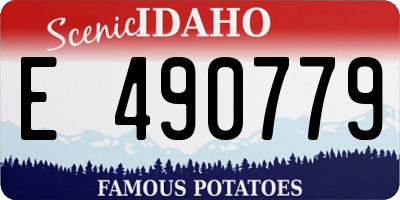 ID license plate E490779