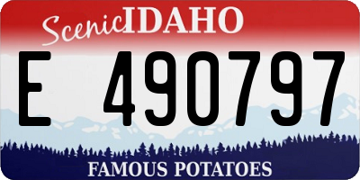 ID license plate E490797