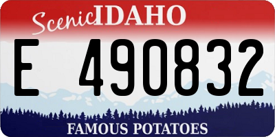 ID license plate E490832