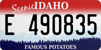 ID license plate E490835
