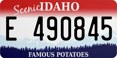 ID license plate E490845