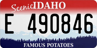 ID license plate E490846