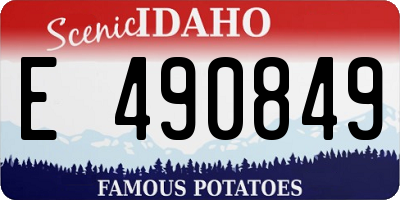 ID license plate E490849