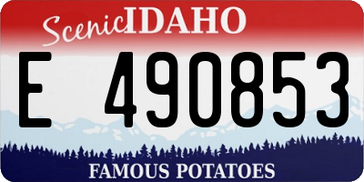 ID license plate E490853