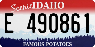ID license plate E490861