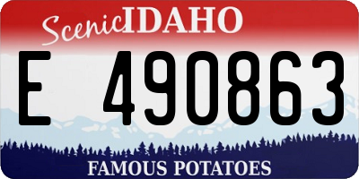 ID license plate E490863