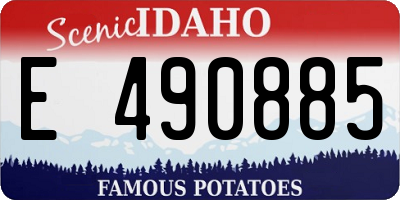 ID license plate E490885