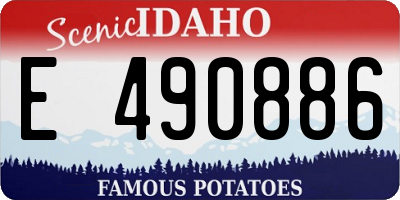 ID license plate E490886