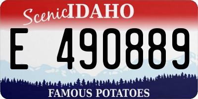 ID license plate E490889
