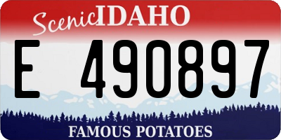 ID license plate E490897