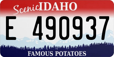 ID license plate E490937