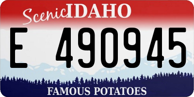 ID license plate E490945
