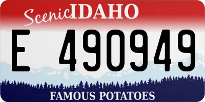 ID license plate E490949