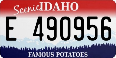 ID license plate E490956