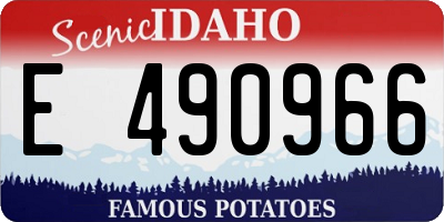 ID license plate E490966