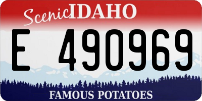 ID license plate E490969