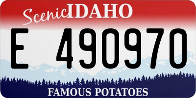 ID license plate E490970