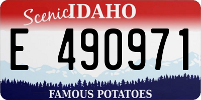 ID license plate E490971