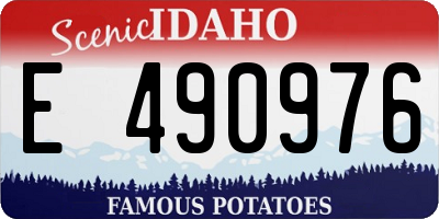 ID license plate E490976