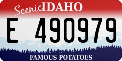 ID license plate E490979