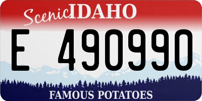 ID license plate E490990