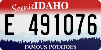 ID license plate E491076