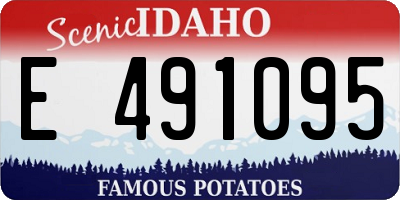 ID license plate E491095