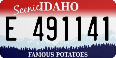 ID license plate E491141