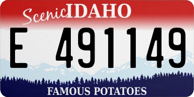 ID license plate E491149