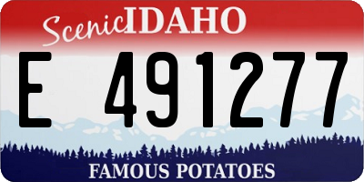 ID license plate E491277
