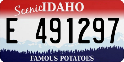 ID license plate E491297