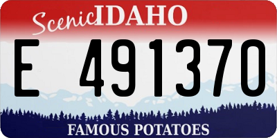 ID license plate E491370