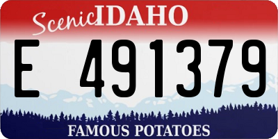 ID license plate E491379