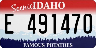ID license plate E491470
