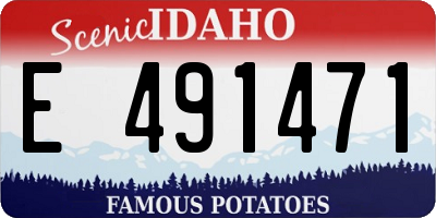 ID license plate E491471