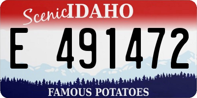 ID license plate E491472