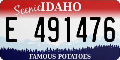ID license plate E491476
