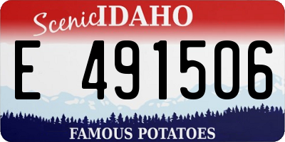 ID license plate E491506
