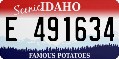 ID license plate E491634