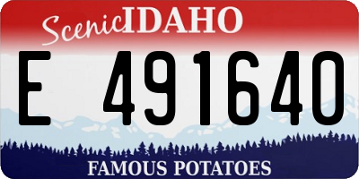 ID license plate E491640