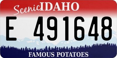 ID license plate E491648