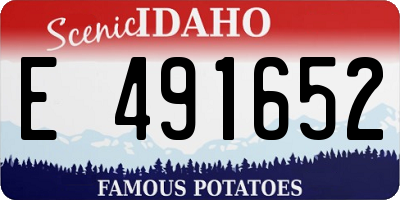 ID license plate E491652