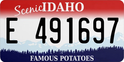 ID license plate E491697