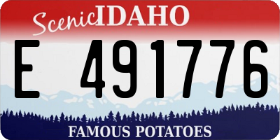ID license plate E491776